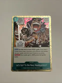 Let's Go!! To the Navy Headquarters!! Rare (R) OP16-038 The Time of Battle ENG - Image 1