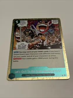Let's Go!! To the Navy Headquarters!! Rare (R) OP16-038 The Time of Battle ENG - Image 3