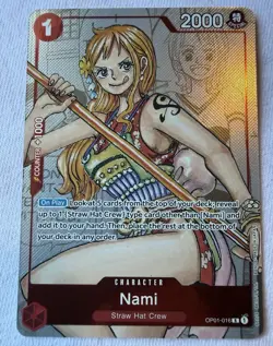 ONE PIECE Nami OP01-016 Alternate Art (25th Anniversary) LP very clean - Image 1