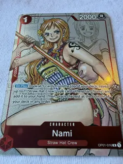 ONE PIECE Nami OP01-016 Alternate Art (25th Anniversary) LP very clean - Image 2