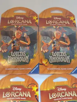 4x Woody Disney Lorcana TCG: Wilds Unknown Sleeved Pack Brand New Factory Seal - Image 5