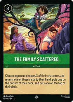 The Family Scattered 97/204 COLD FOIL Wilds Unknown Disney Lorcana - Image 1