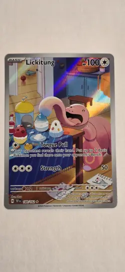 Lickitung 180/162 Pokemon SV05: Temporal Forces Illustration Rare NM - Image 1