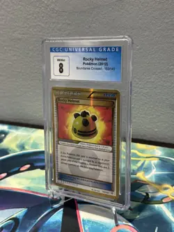 CGC 8 NM/MT Rocky Helmet 153/149 B&W Boundaries Crossed Secret Rare Pokemon Holo - Image 3