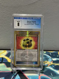 CGC 8 NM/MT Rocky Helmet 153/149 B&W Boundaries Crossed Secret Rare Pokemon Holo - Image 5