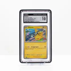 Pokemon Pikachu #190 (World's Stamp 2024) Black Star Promo - CGC 10 - Image 1