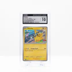 Pokemon Pikachu #190 (World's Stamp 2024) Black Star Promo - CGC 10 - Image 3