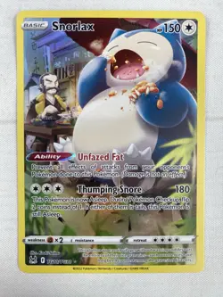 Snorlax TG10/TG30 Lost Origin Trainer Gallery Holo Pokemon TCG NM - Image 1