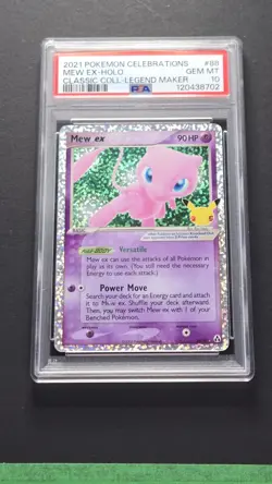 PSA 10 Celebrations Mew EX 88/92 Classic Collection Pokemon 2021 - Image 1