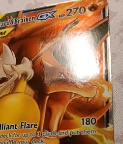 Pokemon TCG Charizard & Braixen GX 22/236 Sm-Cosmic Eclipse Holo LP - Image 4