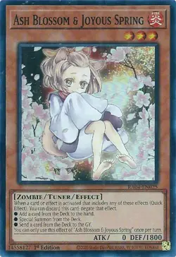 Ash Blossom & Joyous Spring (Alternate Art)-Super Rare - 1st Edition - RA04-E... - Image 1
