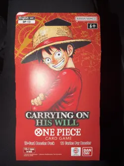 One Piece TCG OP-13 Carrying On His Will Sleeved Single Booster Pack English Vr. - Image 1