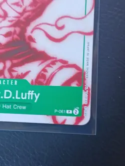 One Piece CCG Monkey.D.Luffy P-061 Starter Deck 16: GREEN Uta Regular 💎📈💎📈💎 - Image 4
