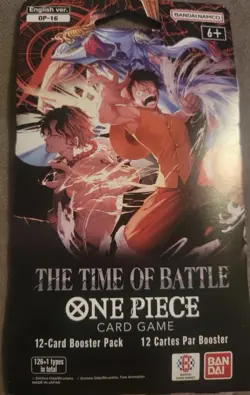 One Piece CCG OP-16 The Time Of Battle Sleeved Booster Packs English-Lot of 20! - Image 1
