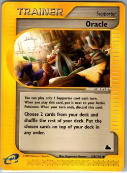 Oracle 138/144 Non Holo Skyridge - Pokemon Card - NM - Image 1