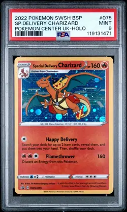 2022 Special Delivery Charizard SWSH075 English Pokemon Center Promo PSA 9 MINT - Image 1