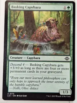 Basking Capybara - Lost Caverns of Ixalan - Magic the Gathering MTG Nice! - Image 1
