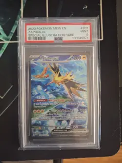 The Pokemon Company 2023 SV 151 Zapdos ex 202/165 SIR Holo English PSA 9 - Image 1