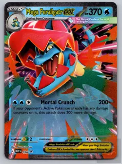 Mega Feraligatr ex 036 Holo Promo ME: Mega Evolution Promo Pokemon Near Mint - Image 1