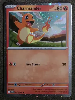 🌀 SWIRL Pokemon TCG Charmander 020/217 Cosmos Holo EN NM 🌀 - Image 3