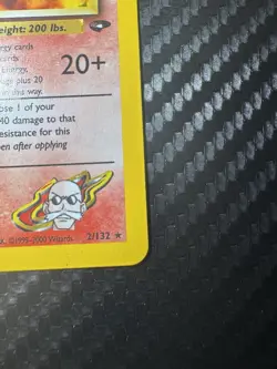 Pokemon TCG Blaine's Charizard Holo Rare 2/132 Gym Challenge Unlimited Swirl 💫 - Image 4