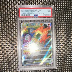 Pokemon TCG 2022 Charizard VSTAR SWSH262 Sword & Shield Promo Holo PSA 7 - Image 1