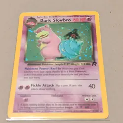 Pokemon TCG Dark Slowbro Team Rocket 12/82 Holo Rare Unlimited 60 HP English - Image 1