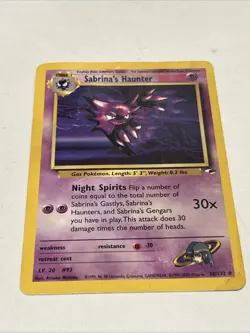 Pokemon TCG Sabrina's Haunter Gym Heroes 58/132 LP - Image 1