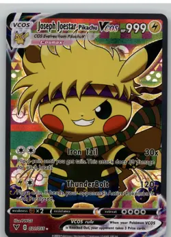 Pokemon Pikachu Poncho Cosplay - Joseph Joestar Pikachu VCOS - Fan Art Non TCG - Image 1