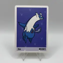 Pookiemoot Gen 3 - Tio (Latios) #0381 - Pokemon Fan Art Non TCG - Image 1