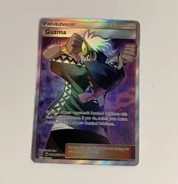Pokemon TCG Guzma Full Art Shiny Holo Rare SV84/SV94 Hidden Fates - Image 1