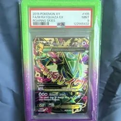 Pokemon 2015 XY Roaring Skies M Rayquaza EX Full Art Holo 105/108 PSA 9 - Image 1