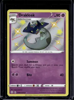 Pokemon TCG Drakloak SWSH Shining Fates SV061/SV122 Shiny Holo - Image 1