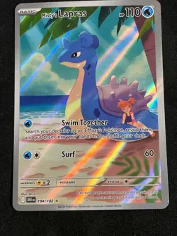 Pokemon TCG Misty's Lapras IR Destined Rivals 194/182 NM Condition - Image 1