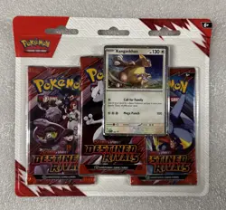 Pokemon TCG Scarlet & Violet: Destined Rivals Blister 3 Pack Kangaskhan Promo - Image 1