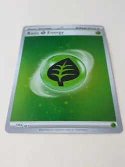 *SWIRL* Basic Leaf Energy Cosmic Holo SVE 001 Pokemon TCG 151 English - NM - Image 4