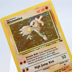 Pokemon TCG - Hitmonlee 7/62 Fossil Holo Rare WOTC - NM - Image 1