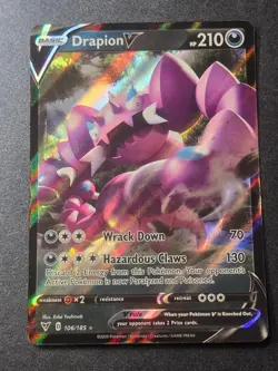 Drapion V 106/185 NM Vivid Voltage Holo V Rare Pokemon - Image 1
