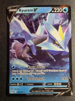 Kyurem V 048/196 NM Lost Origin Holo V Rare Pokemon - Image 1