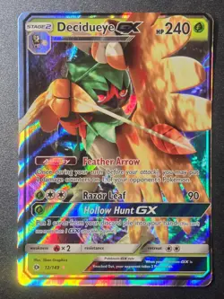 Decidueye GX 12/149 NM SM Base Set Holo Ultra Rare Pokemon - Image 1