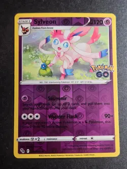 Sylveon 035/078 NM Pokemon GO Holo Rare Pokemon Reverse Holo - Image 1