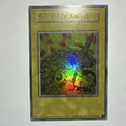 Yugioh! Glory of the King's Hand Foil Non-Game Card English 1996 LP - Image 1