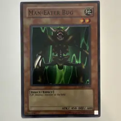 Yu-Gi-Oh! Konami Man-Eater Bug LOB-EN108 Rare Unlimited English LP - Image 1
