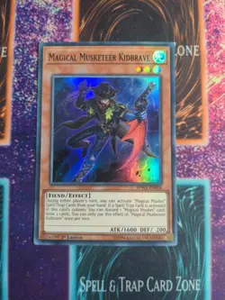 Yu-Gi-Oh! Magical Musketeer Kidbrave SPWA-EN018 1st Edition Super Rare NM a1/ - Image 1