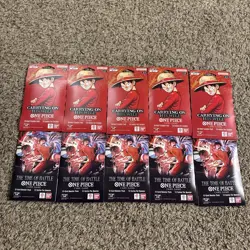🔥One-Piece OP13 Sleeved Booster Packs X5SEALED Packs 5 OP16 - Image 1