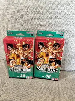 SEALED ENGLISH ONE PIECE STARTER DECK LUFFY & ACE ST-30 ST30 Lot Of 2 - Image 1