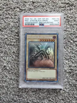 2022 YU-GI-OH! GFP2-1ST EDITION #EN176 RED-EYES BLACK DRAGON PSA 9 - Image 1