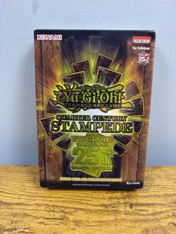 Yugioh Quarter Century Stampede Box 1st Edition Sealed 25th Five 5 Card Packs - Image 1
