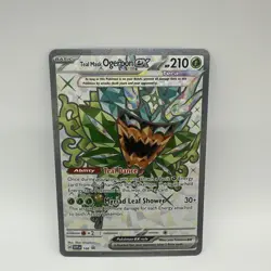 Teal Mask Ogerpon ex 166 Sv: Scarlet & Violet Black Star Promo Cards Holo NM - Image 2
