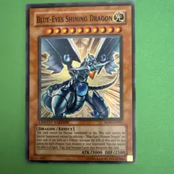 Blue-Eyes Shining Dragon MOV-EN001 Yu-Gi-Oh! The Dark Side of Dimensions LP - Image 3